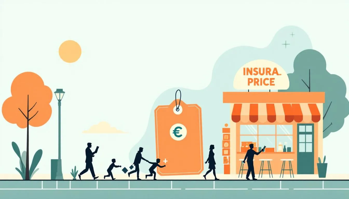Infographie illustrant les ecarts de prix entre assureurs pour un meme profil de restaurant